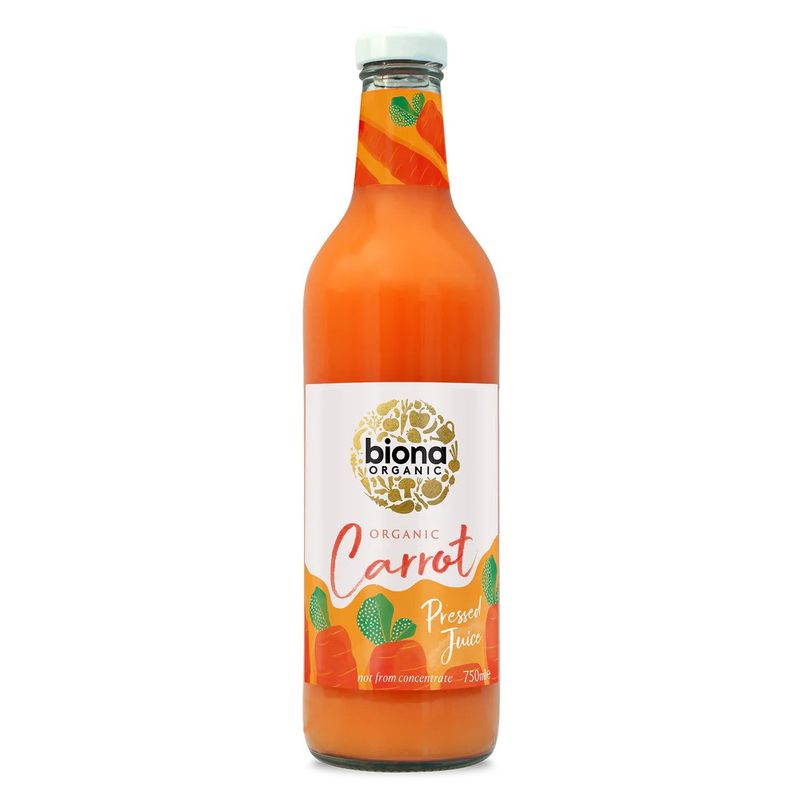 Market - Bauturi - Bauturi non-alcoolice - Bauturi necarbogazoase - Suc de morcovi, bio, 750ml, Biona - Infinity.ro