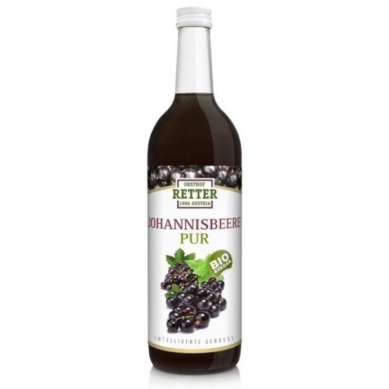 Market - Bauturi - Bauturi non-alcoolice - Bauturi necarbogazoase - SUC DE COACAZE NEGRE PUR BIO 750ML RETTER - Infinity.ro