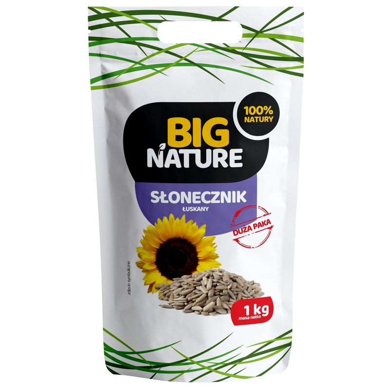 Market - Bacanie - Chipsuri si snacksuri - Alune, fistic si mixuri - Seminte de floarea soarelui 1kg Big Nature - Infinity.ro