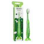 Ingrijire personala si Cosmetice - Igiena dentara - Periute de dinti clasice - Periuta de dinti copii PREMIUM, 6900 filamente, super moale, verde, Nordics - Infinity.ro