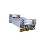 Casa si Gradina - Mobilier - Mobilier copii - Patuturi copii - Pat Maze Roblox, 140x70 cm, alb/multicolor, saltea inclusa - Infinity.ro