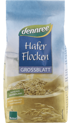 Fulgi de ovaz mari bio 500g Dennree