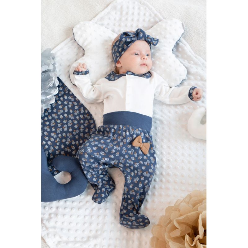 Fashion, accesorii si bijuterii - Copii - Imbracaminte copii - Pantaloni copii - Romper bebelusi Colectia "Sonia" 2021 (179009) Marimea 68 - Infinity.ro