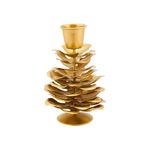Casa si Gradina - Decoratiuni - Aromaterapie si lumanari - Suporturi lumanari - Suport pentru lumanari, din metal, Pip Studio, 11 cm, Gold, colectia Others - Infinity.ro
