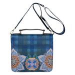 Fashion, accesorii si bijuterii - Femei - Accesorii femei - Genti si rucsacuri femei - Geanta Frances crossbody, Dark Blue, 25x9x21,5 cm, colectia Flores Felices - Infinity.ro