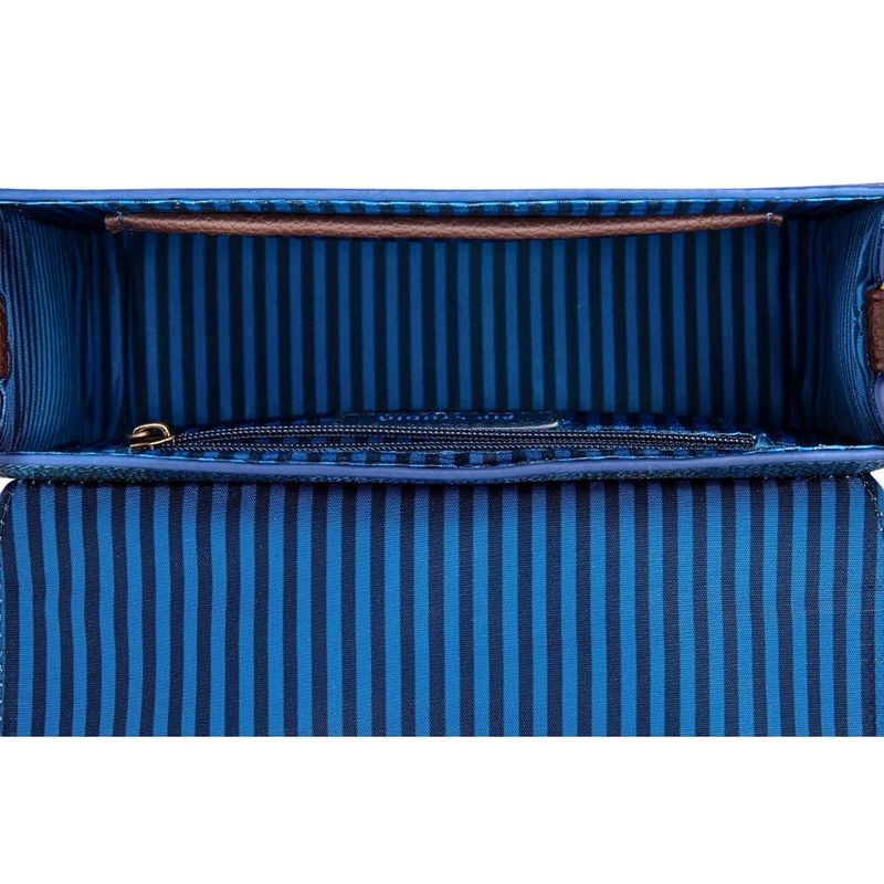 Fashion, accesorii si bijuterii - Femei - Accesorii femei - Genti si rucsacuri femei - Geanta Fenna crossbody, Dark Blue, 19x6x16 cm, colectia Flores Felices - Infinity.ro