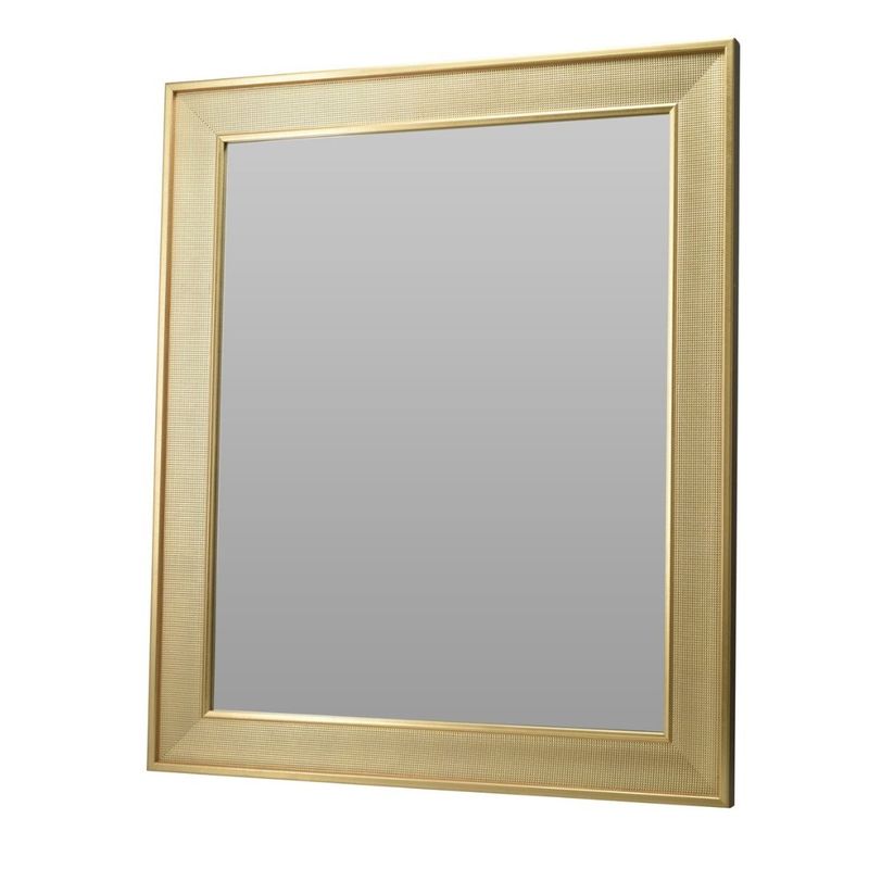 Casa si Gradina - Decoratiuni - Oglinzi - Oglinda de perete, dreptunghiulara, rama aurie din plastic, 59.5 x 49.5 cm - Infinity.ro