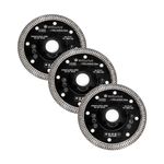 Casa si Gradina - Constructii - Scule electrice si accesorii - Accesorii polizare si slefuire - Disc diamantat turbo subtire, placi ceramice, taiere umeda si uscata, set 3 buc, 115 mm/22.23 mm, Richmann Exclusive - Infinity.ro