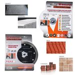 Casa si Gradina - Constructii - Scule electrice si accesorii - Accesorii polizare si slefuire - Disc diamantat turbo subtire, ceramica, taiere umeda si uscata, set 10 buc, 125 mm/22.23 mm, Richmann Exclusive - Infinity.ro