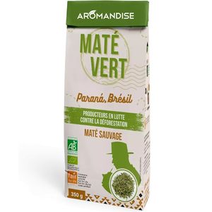 Ceai mate verde salbatic, bio, 350g, Aromandise