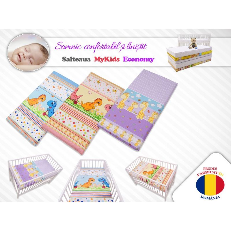 Casa si Gradina - Mobilier - Mobilier copii - Saltele patut copii - Saltea Fibra Cocos MyKids Economy I,  110 x 65 x 9 cm - Infinity.ro