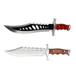 Sport si Outdoor - Camping - Cutite, bricege si accesorii - Cutite si bricege - Pachet doua cutite de vanatoare, Bowie, otel inoxidabil, 38 cm, teaca inclusa - Infinity.ro