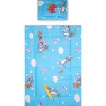 Casa si Gradina - Textile si covoare - Lenjerii de pat - Lenjerii copii - Lenjerie patut Hubners Pisica si Soricel 4 piese albastru - Infinity.ro