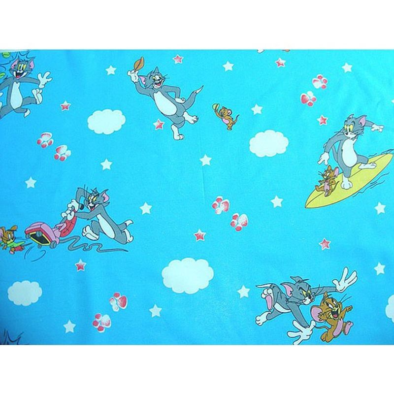 Casa si Gradina - Textile si covoare - Lenjerii de pat - Lenjerii copii - Lenjerie patut Hubners Pisica si Soricel 4 piese albastru - Infinity.ro