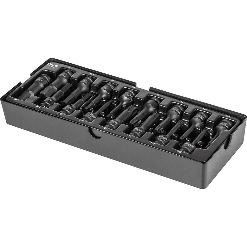 Casa si Gradina - Constructii - Scule de mana si unelte - Chei si truse chei - Set capete tubulare de impact TORX si IMBUS, sertar TIP A (385x150 mm) pentru dulap mobil, T30-T80, H5-H19, 1/2", 16 buc, RICHMA - Infinity.ro