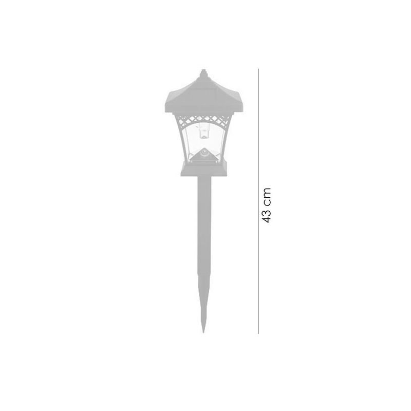 Casa si Gradina - Corpuri si surse de iluminat - Iluminat exterior - Lampi solare - Lampa solara pentru gradina, 1 Led, 43 cm, Heka - Infinity.ro