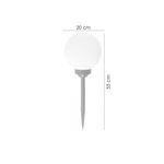 Casa si Gradina - Corpuri si surse de iluminat - Iluminat exterior - Lampi solare - Lampa solara pentru gradina, LED, 20x55 cm, Birdun - Infinity.ro