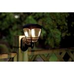Casa si Gradina - Corpuri si surse de iluminat - Iluminat exterior - Lampi solare - Lampa solara pentru gradina, de perete, 1 bec, 14x15x21 cm - Infinity.ro