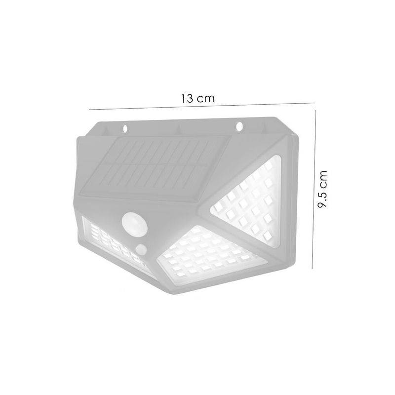 Casa si Gradina - Corpuri si surse de iluminat - Iluminat exterior - Lampi solare - Lampa solara de perete, LED, senzor miscare, 13x5x9.5 cm - Infinity.ro