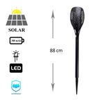 Casa si Gradina - Corpuri si surse de iluminat - Iluminat exterior - Lampi solare - Lampa solara pentru gradina, tip faclie, 12 LED, 10x88 cm - Infinity.ro