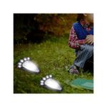 Casa si Gradina - Corpuri si surse de iluminat - Iluminat exterior - Lampi solare - Lampa solara pentru gradina, Verk Group, model urme animal, AA, 1.2 V, set 4 buc, 9x12 cm - Infinity.ro