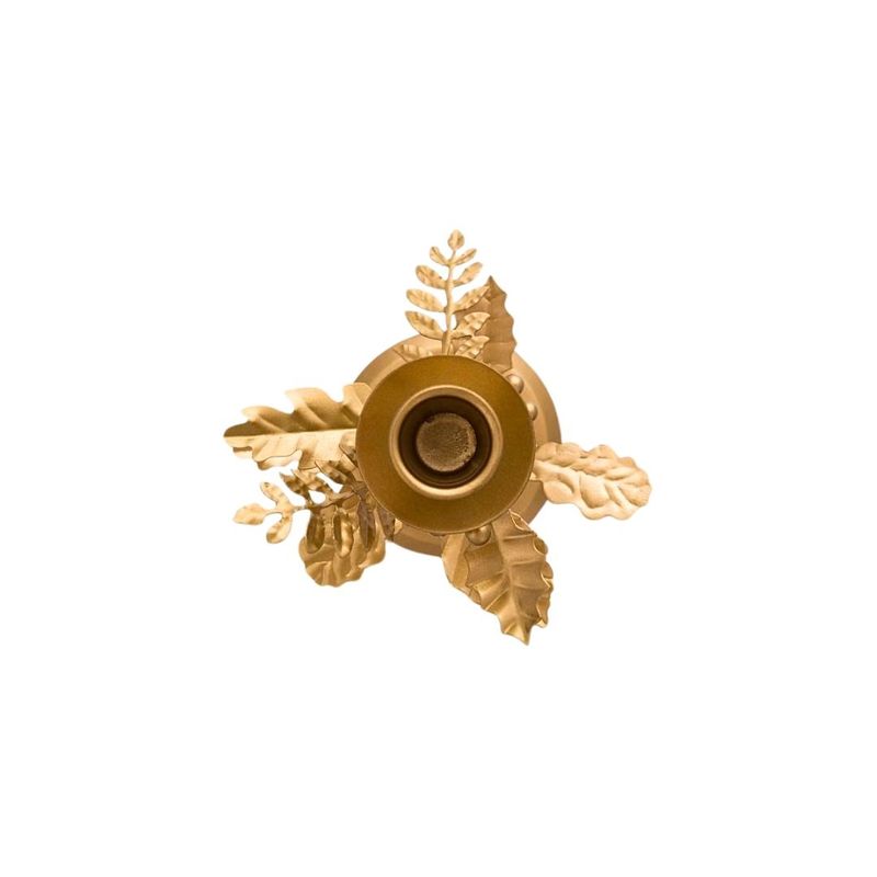 Casa si Gradina - Decoratiuni - Aromaterapie si lumanari - Suporturi lumanari - Suport pentru lumanare, din metal, Pip Studio, 21.5 cm, Gold, colectia Others - Infinity.ro