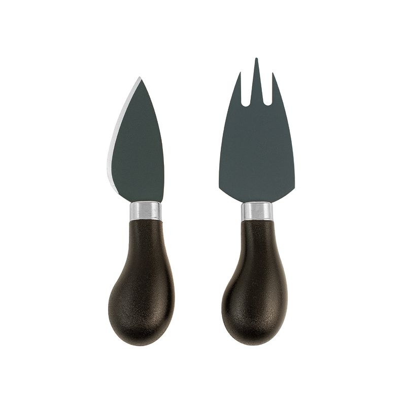 Casa si Gradina - Bucatarie si vesela - Vesela si tacamuri - Cutite si seturi de cutite - Set cutit si furculita pentru branzeturi, H&H, Inox& Lemn - Infinity.ro
