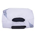 Sport si Outdoor - Articole de voiaj - Trolere - Husa pentru troler  marimea M, 24", model London, culoare Alb MOAWAVE™ - Infinity.ro