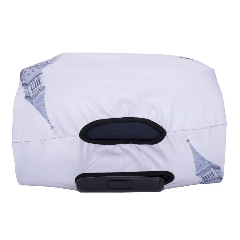 Sport si Outdoor - Articole de voiaj - Trolere - Husa pentru troler  marimea M, 24", model London, culoare Alb MOAWAVE™ - Infinity.ro