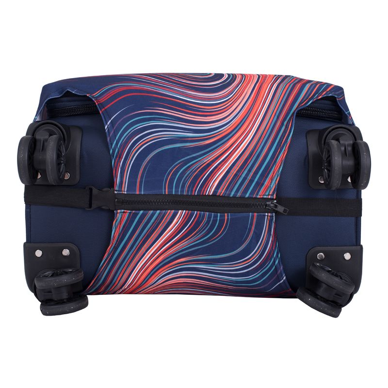 Sport si Outdoor - Articole de voiaj - Trolere - Husa pentru troler  marimea M, 24", model Nice Day, culoare Albastru MOAWAVE™ - Infinity.ro