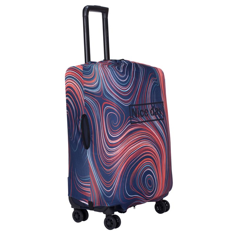 Sport si Outdoor - Articole de voiaj - Trolere - Husa pentru troler  marimea M, 24", model Nice Day, culoare Albastru MOAWAVE™ - Infinity.ro