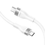 Laptop, Telefoane si Tablete - Telefoane mobile si accesorii - Accesorii Telefoane - Cabluri si adaptoare telefoane - Cablu de Date cu Mufe Type-C 60W, 1.2m - Lito (LD02) - Alb - Infinity.ro