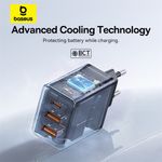 Laptop, Telefoane si Tablete - Telefoane mobile si accesorii - Accesorii Telefoane - Incarcatoare telefoane - Incarcator GaN, 2x USB, Type-C, Fast Charging, 30W - Baseus (P10111402113-00) - Negru - Infinity.ro