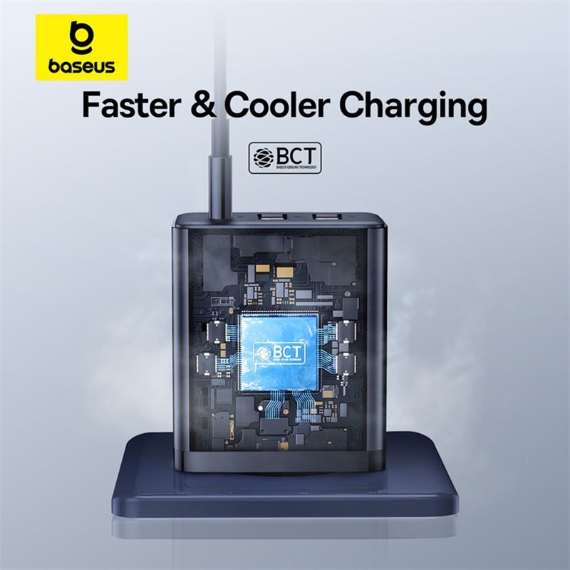 Laptop, Telefoane si Tablete - Telefoane mobile si accesorii - Accesorii Telefoane - Incarcatoare telefoane - Incarcator GaN, 2x USB, Type-C, Fast Charging, 30W - Baseus (P10111402113-00) - Negru - Infinity.ro