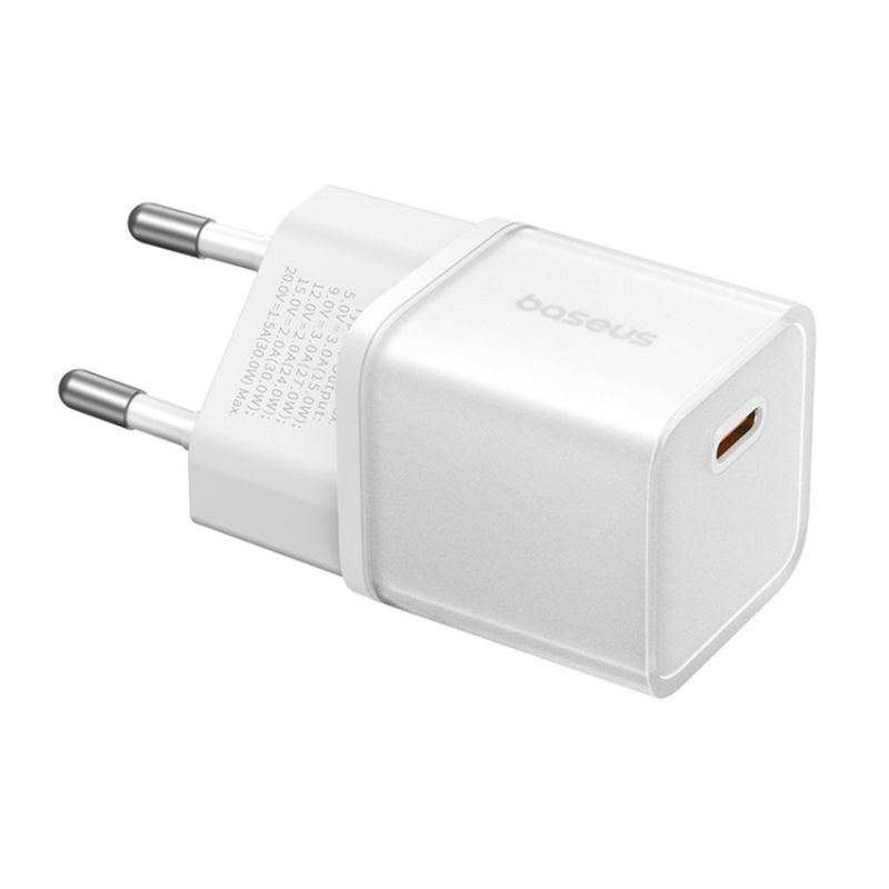 Laptop, Telefoane si Tablete - Telefoane mobile si accesorii - Accesorii Telefoane - Incarcatoare telefoane - Incarcator GaN5S, Type-C, Fast Charge, 30W - Baseus Gallium Nitride (P10162504213-00) - Alb - Infinity.ro