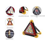 Auto si Moto - Electrice auto - Iluminare si semnalizare - Becuri auto - Triunghi Auto de Avertizare LED HUOVA® cu 4 Moduri de Iluminare – cu acumulatori - Infinity.ro