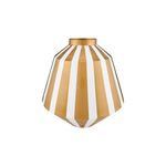 Casa si Gradina - Decoratiuni - Obiecte decorative - Vaze si boluri decorative - Vaza decorativa, din metal, Pip Studio, White-Gold, 35 cm, colectia Royal Dot Delight - Infinity.ro
