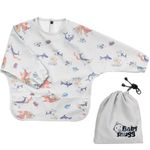 Jucarii, Copii si Bebe - Hrana si alaptare - Biberoane, suzete si accesorii hranire - Articole hranire bebelusi - Baveta impermeabila cu maneci lungi BabySnugg, 6-36 luni, Blue Ocean - Infinity.ro