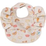 Jucarii, Copii si Bebe - Hrana si alaptare - Biberoane, suzete si accesorii hranire - Articole hranire bebelusi - Baveta impermeabila BabySnugg, 6-24 luni, Rainbow - Infinity.ro