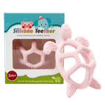 Jucarii, Copii si Bebe - Jucarii si jocuri - Jucarii bebelusi - Jucarii pentru dentitie - Jucarie Dentitie Silicon, Broscuta Roz - Infinity.ro