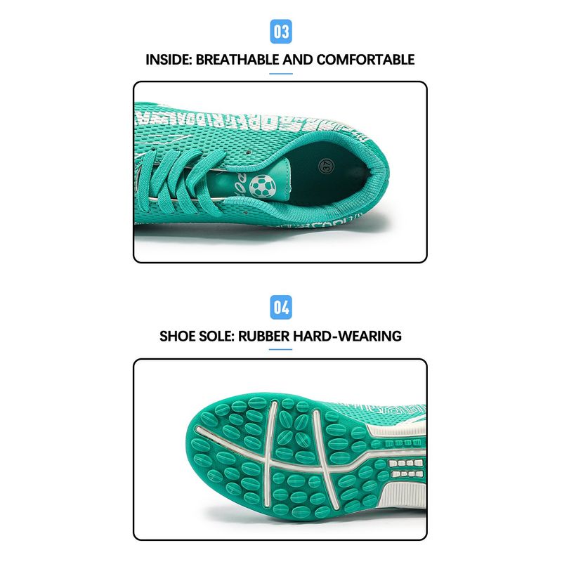 Sport si Outdoor - Echipament Sportiv - Incaltaminte sport - Pantofi sport - Ghete de fotbal copii, MBrands, 7.7  pentru teren sintetic, verde 35 - Infinity.ro