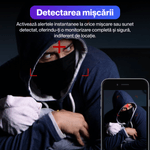 Laptop, Telefoane si Tablete - Wearables si gadgeturi - Gadgeturi - Dispozitive spionaj - Ceas spion cu camera ascunsa 4K, A21, WIFI, vedere nocturna, detectarea miscarii, autonomie 4 ore, unghi de 166° - Infinity.ro