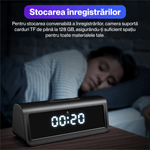 Laptop, Telefoane si Tablete - Wearables si gadgeturi - Gadgeturi - Dispozitive spionaj - Ceas spion cu camera ascunsa 4K, A21, WIFI, vedere nocturna, detectarea miscarii, autonomie 4 ore, unghi de 166° - Infinity.ro