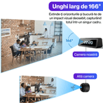 Laptop, Telefoane si Tablete - Wearables si gadgeturi - Gadgeturi - Dispozitive spionaj - Ceas spion cu camera ascunsa 4K, A21, WIFI, vedere nocturna, detectarea miscarii, autonomie 4 ore, unghi de 166° - Infinity.ro