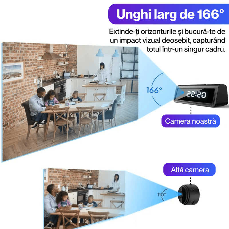 Laptop, Telefoane si Tablete - Wearables si gadgeturi - Gadgeturi - Dispozitive spionaj - Ceas spion cu camera ascunsa 4K, A21, WIFI, vedere nocturna, detectarea miscarii, autonomie 4 ore, unghi de 166° - Infinity.ro