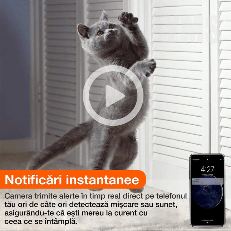 Laptop, Telefoane si Tablete - Wearables si gadgeturi - Gadgeturi - Dispozitive spionaj - Camera ascunsa tip nasture, V4A, WIFI, 1080P, detectarea miscarii, inregistrare ciclica, acces de la distanta, - Infinity.ro