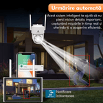 Casa si Gradina - Electrice - Smart Home - Camere de supraveghere - Kit complet de supraveghere video cu 4 camere si panou solar, WIFI, 4MP, HDD 1 TB, audio bidirectional, control PTZ, - Infinity.ro