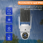 Casa si Gradina - Electrice - Smart Home - Camere de supraveghere - Kit complet de supraveghere video cu 4 camere si panou solar, WIFI, 4MP, HDD 1 TB, audio bidirectional, control PTZ, - Infinity.ro