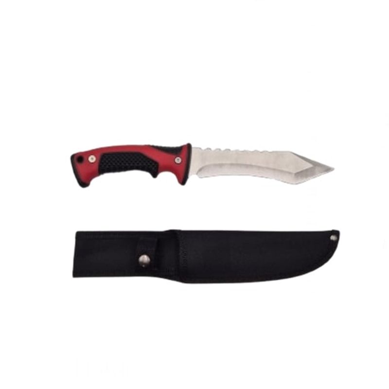 Sport si Outdoor - Camping - Cutite, bricege si accesorii - Cutite si bricege - Cutit tactic de vanatoare, Snake Eye Red, 30 cm, teaca inclusa - Infinity.ro