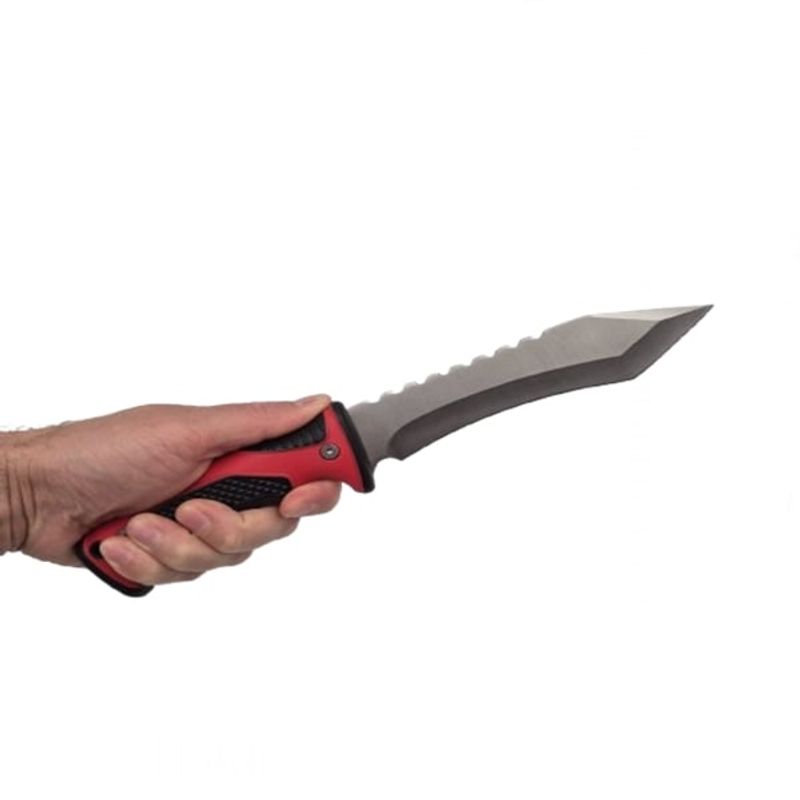 Sport si Outdoor - Camping - Cutite, bricege si accesorii - Cutite si bricege - Cutit tactic de vanatoare, Snake Eye Red, 30 cm, teaca inclusa - Infinity.ro